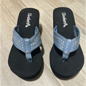 Women’s sculpture, Callie Blue with Rhinestones sandals, size 9